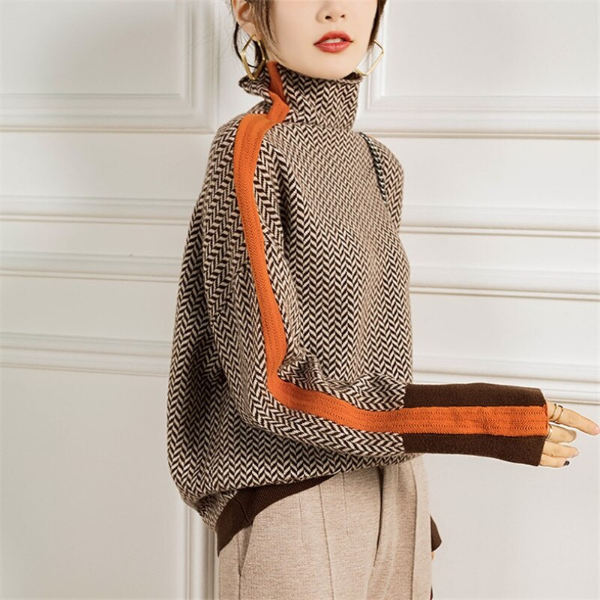 Penny | Pull col roulé chiné