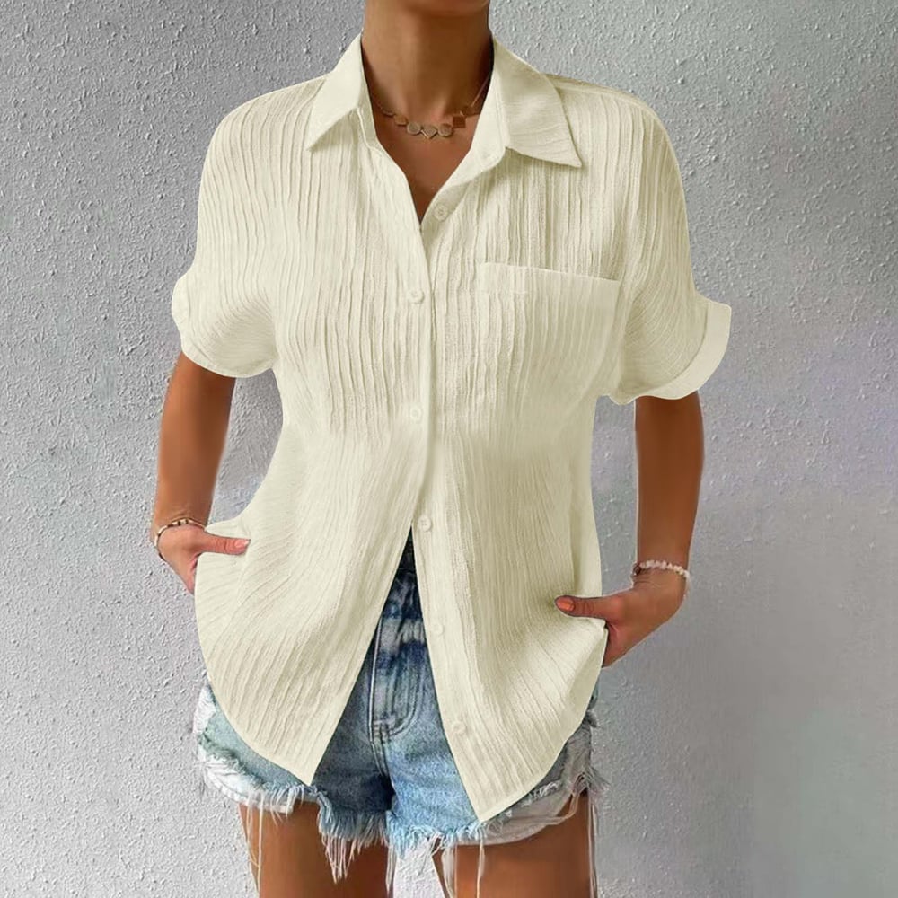 Brielle™ - Haut texturé décontracté