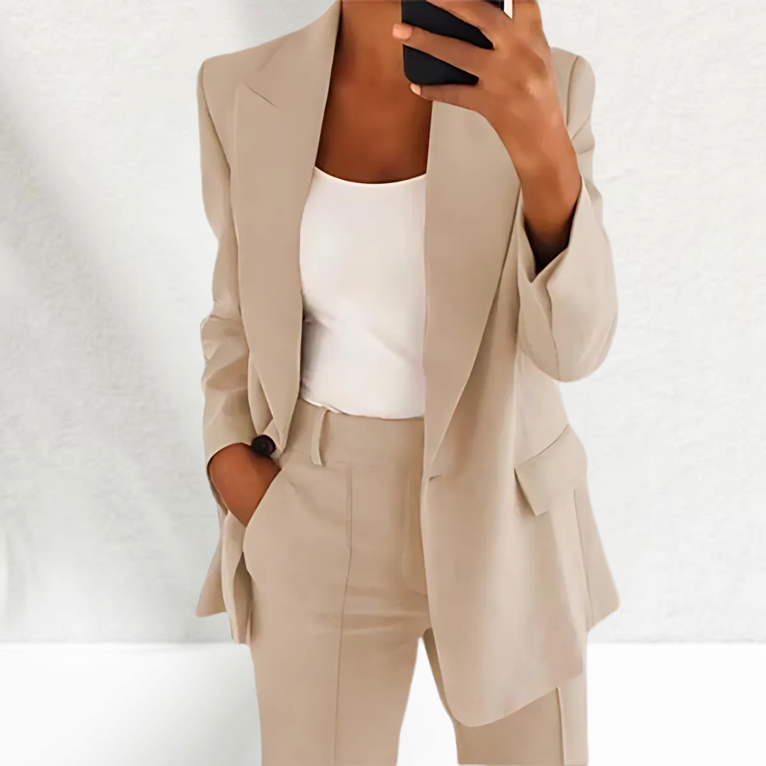 Thérèse | Tailleur pantalon élégant avec jambes larges