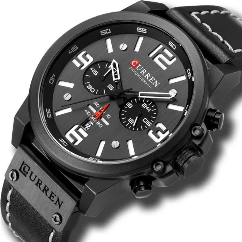 Montre à quartz décontractée et tendance.