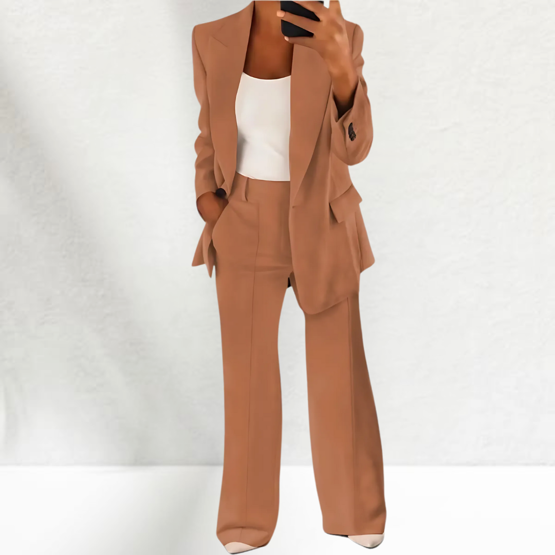 Thérèse | Tailleur pantalon élégant avec jambes larges