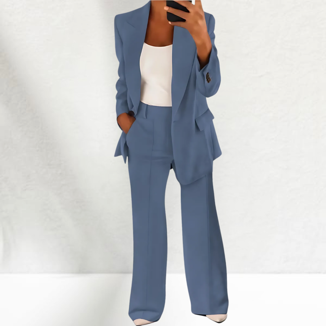 Thérèse | Tailleur pantalon élégant avec jambes larges