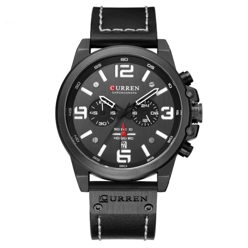 Montre à quartz décontractée et tendance.