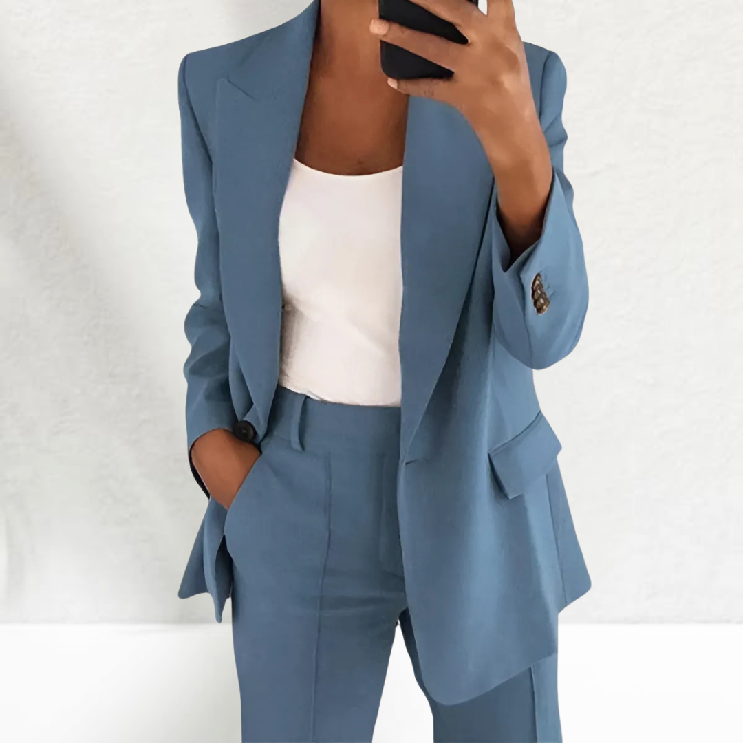 Thérèse | Tailleur pantalon élégant avec jambes larges