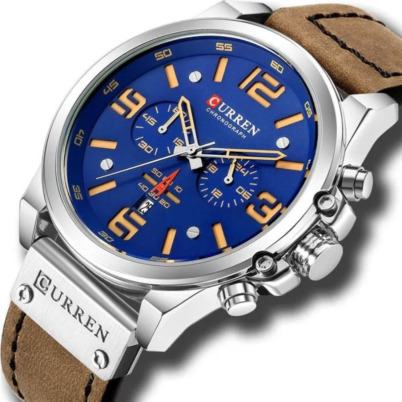 Montre à quartz décontractée et tendance.