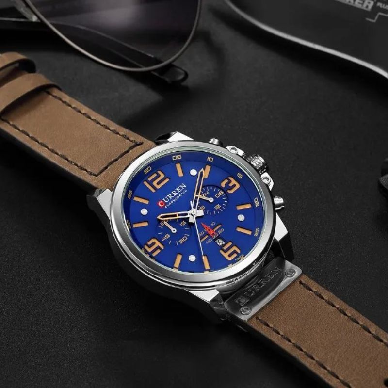 Montre à quartz décontractée et tendance.