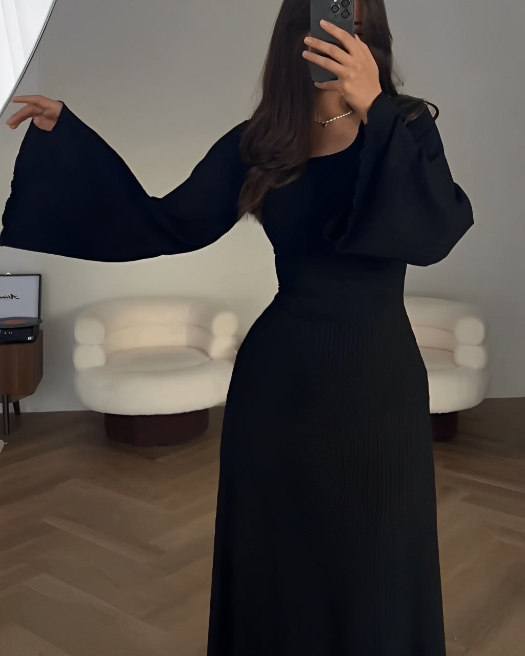 Anaïs / Robe Maxi Tricotée Élégante
