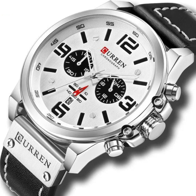 Montre à quartz décontractée et tendance.
