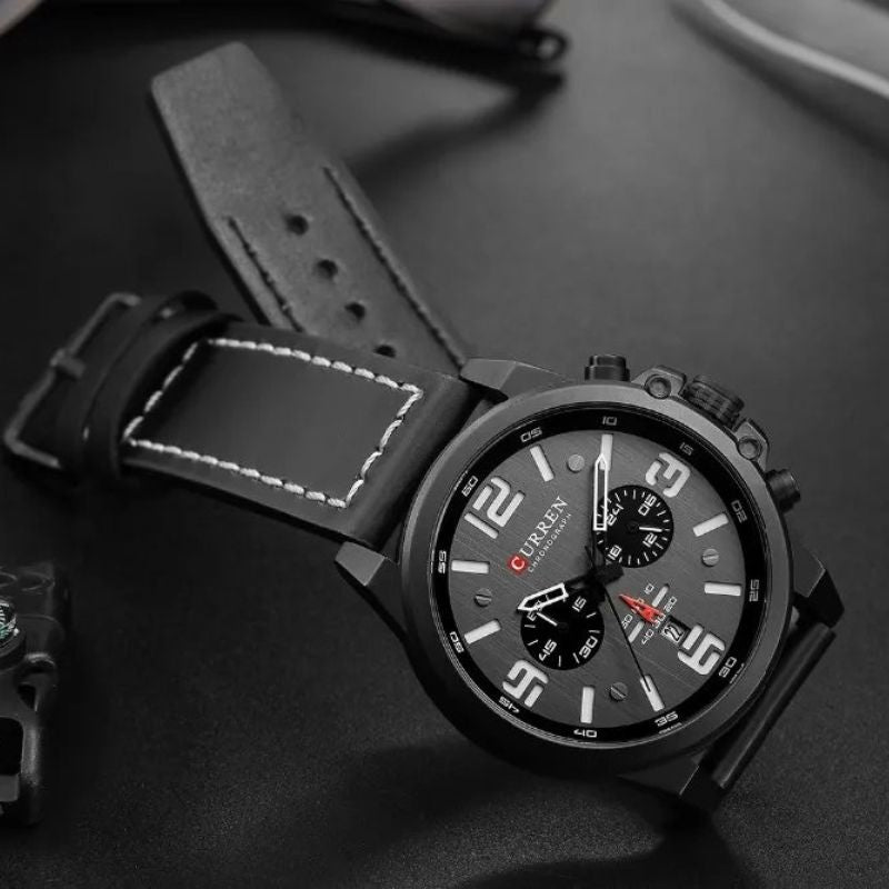 Montre à quartz décontractée et tendance.