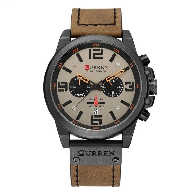 Montre à quartz décontractée et tendance.