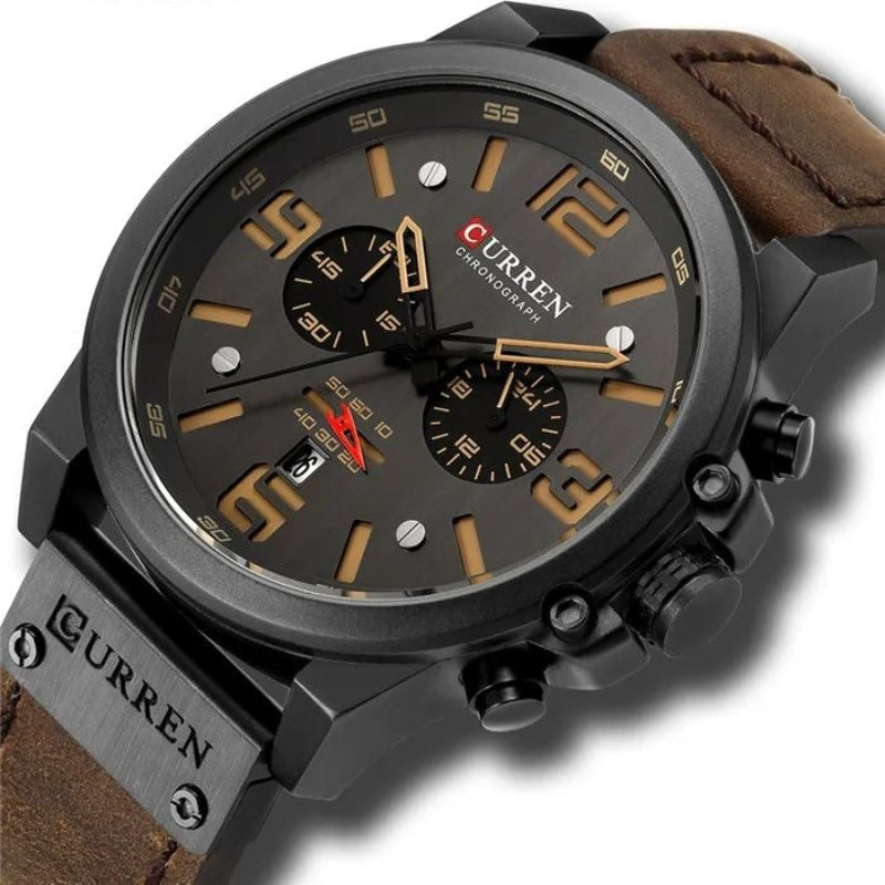 Montre à quartz décontractée et tendance.