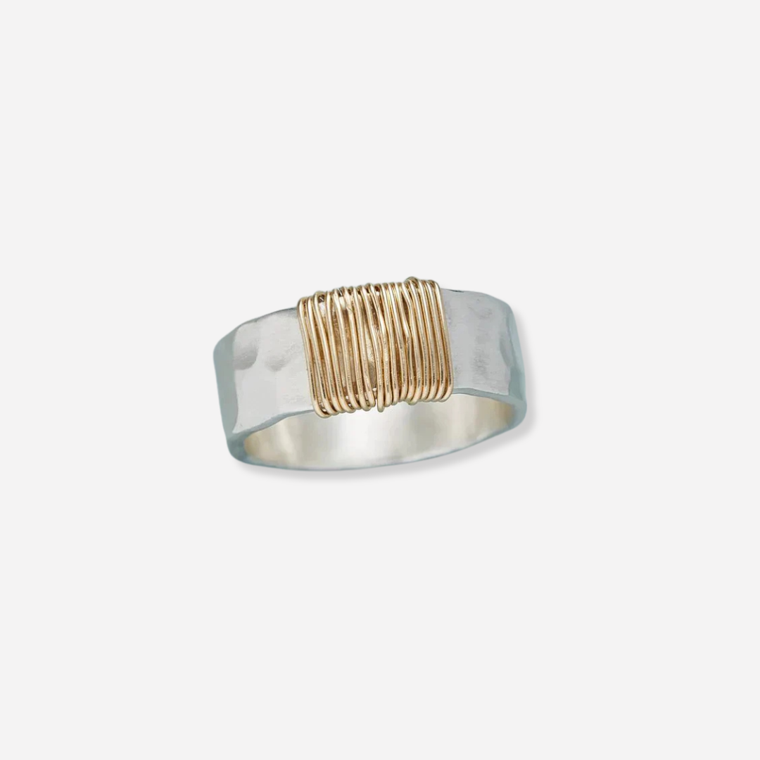 Bague à fils dorés vintage Zoë