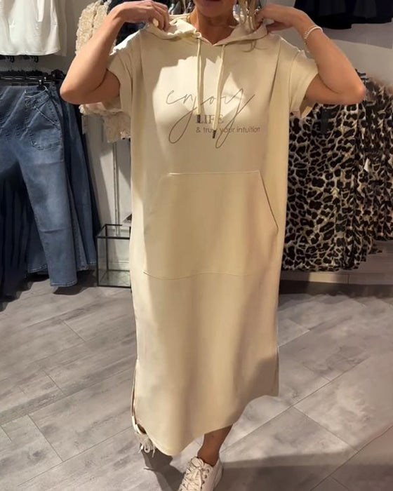 NELINE - ROBE DE SOIRÉE À CAPUCHE
