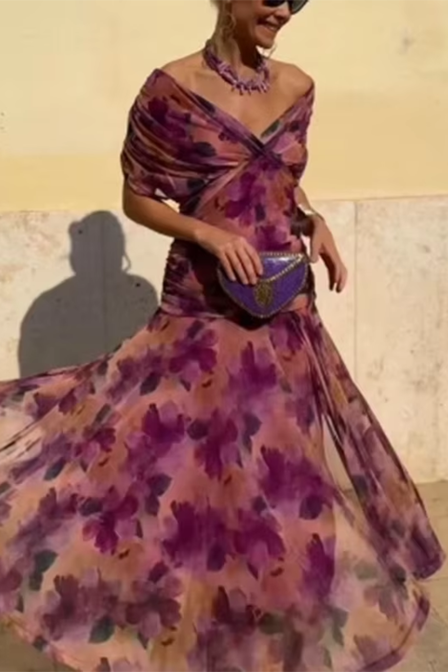 Louise™ Robe Longue de Cérémonie Élégante avec Décolleté en V
