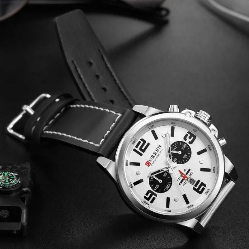 Montre à quartz décontractée et tendance.