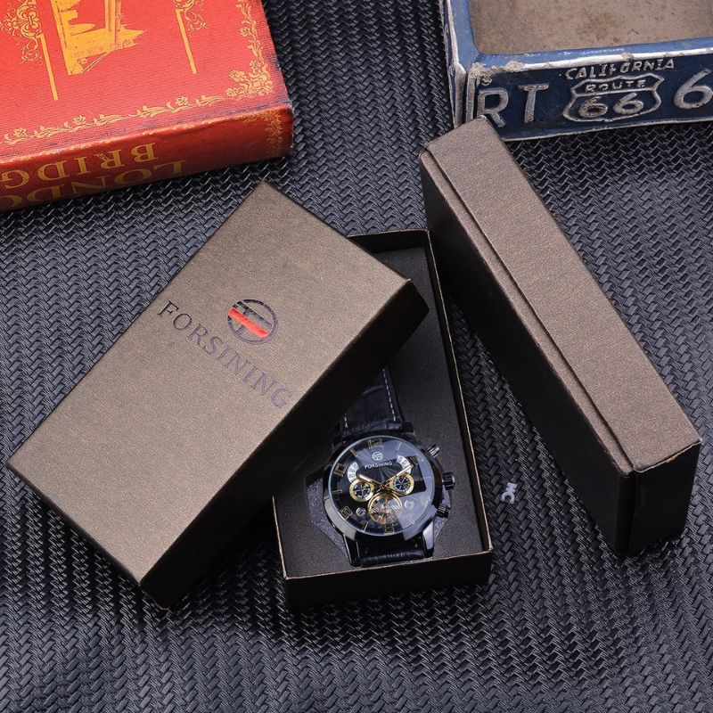Montre automatique luxueuse à tourbillon mécanique