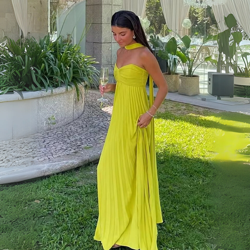 MOÏRA - TENUE MAXI PLISSÉE FORMELLE