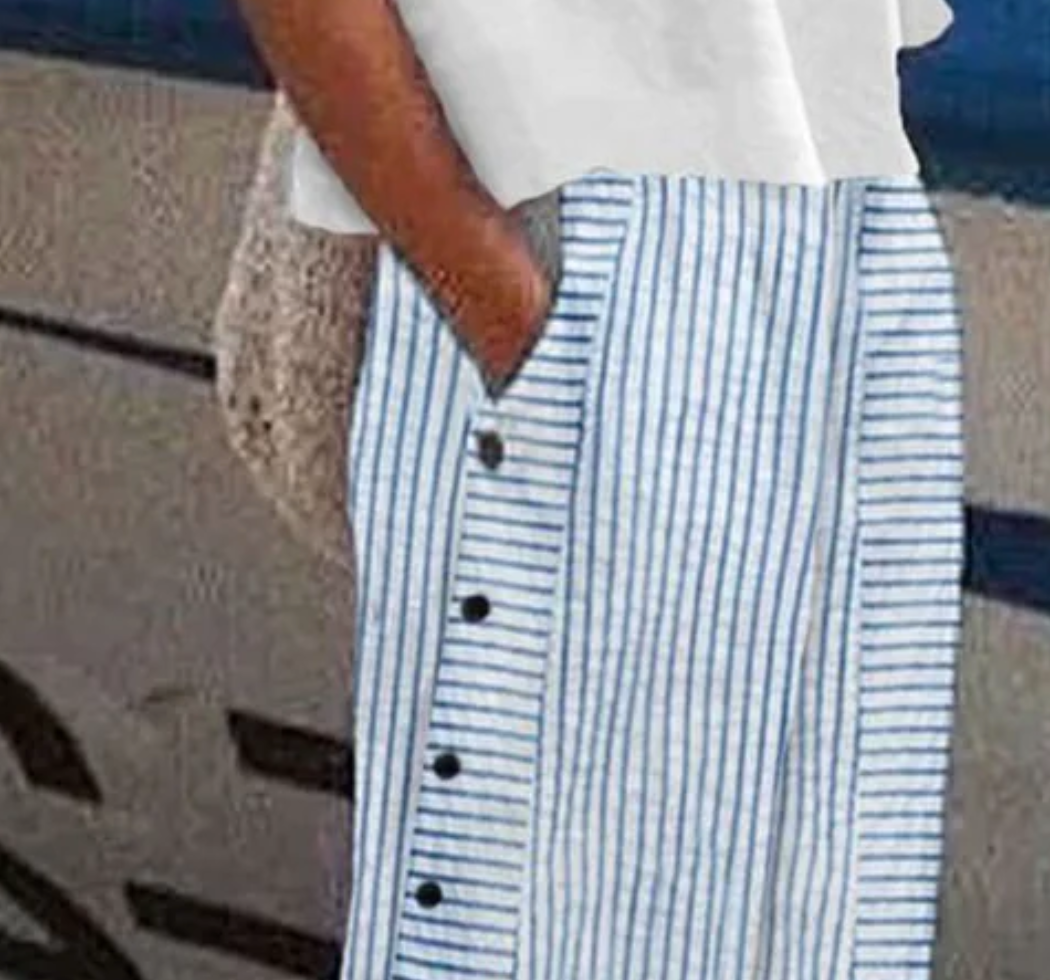 Pantalon bleu populaire à poches latérales