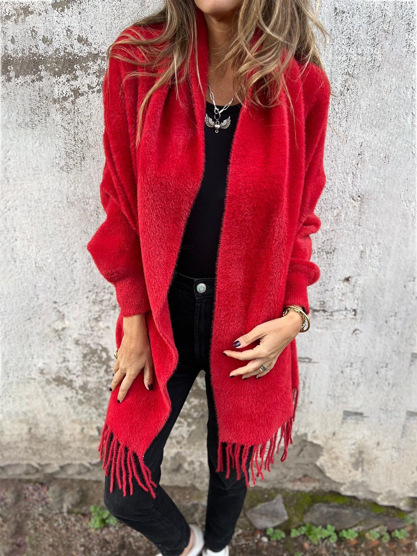 Elvire | Cardigan à franges