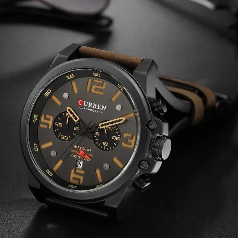 Montre à quartz décontractée et tendance.