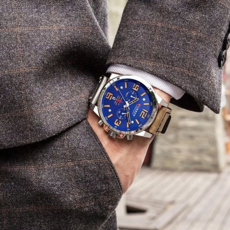 Montre à quartz décontractée et tendance.