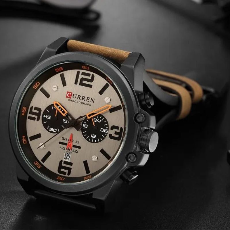Montre à quartz décontractée et tendance.