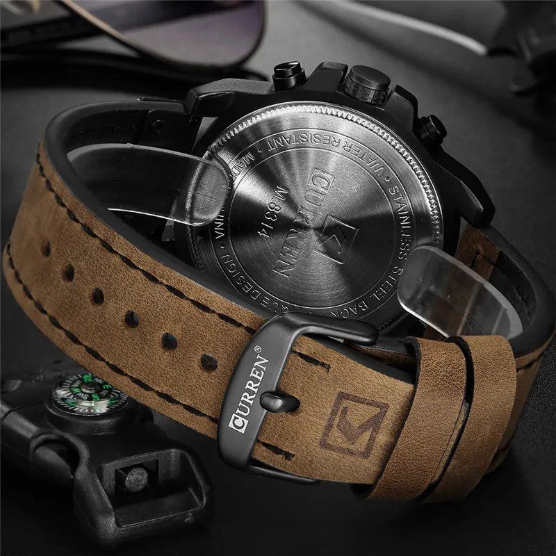 Montre à quartz décontractée et tendance.