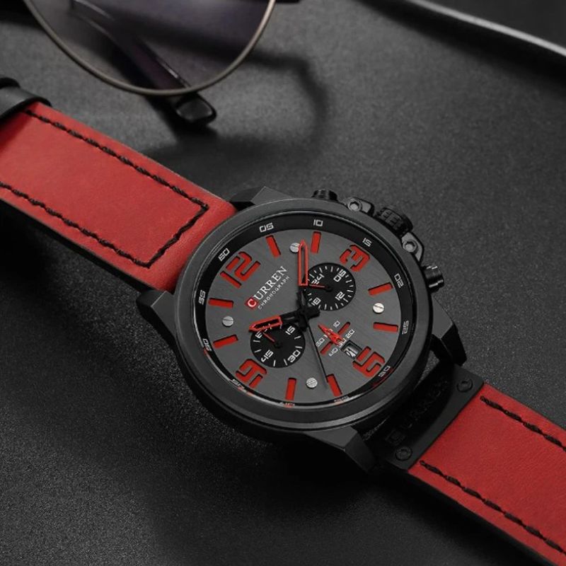 Montre à quartz décontractée et tendance.