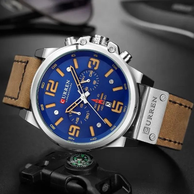 Montre à quartz décontractée et tendance.
