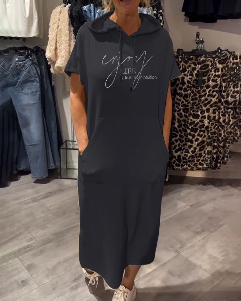 NELINE - ROBE DE SOIRÉE À CAPUCHE