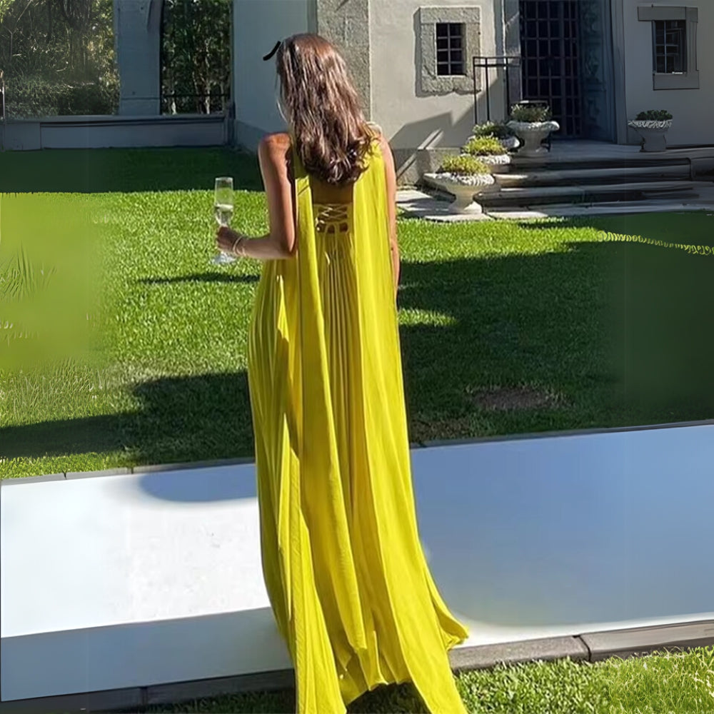 MOÏRA - TENUE MAXI PLISSÉE FORMELLE