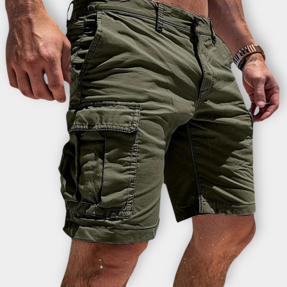 CHRISTOPHE - SHORTS CARGO EN COTON DOUX