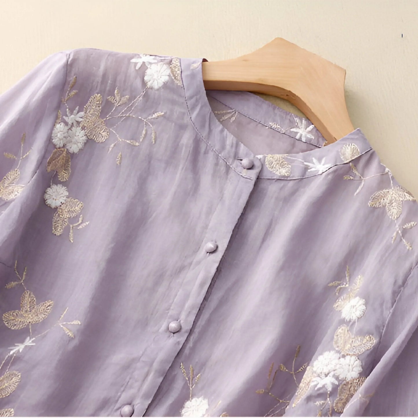 SKYLA - BLOUSE EN COTON BRODÉ