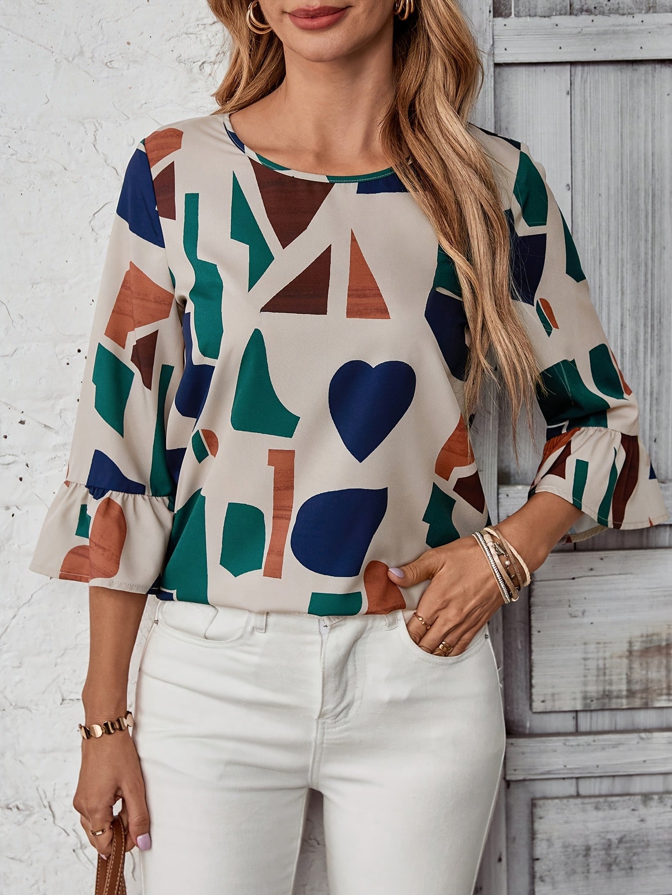 ARAÏS – BLOUSE GÉOMÉTRIQUE