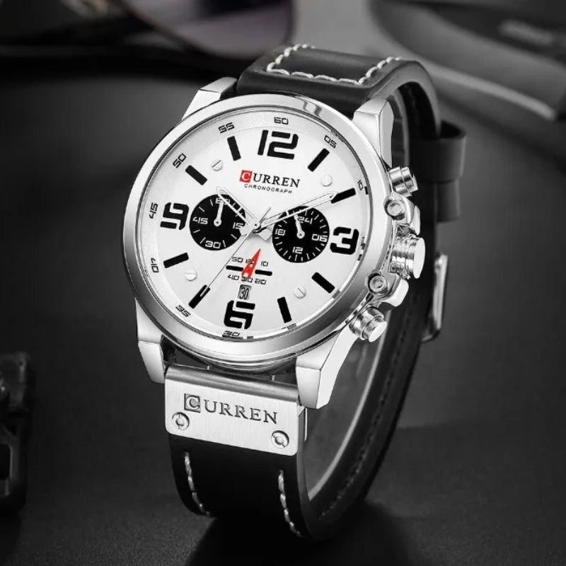 Montre à quartz décontractée et tendance.