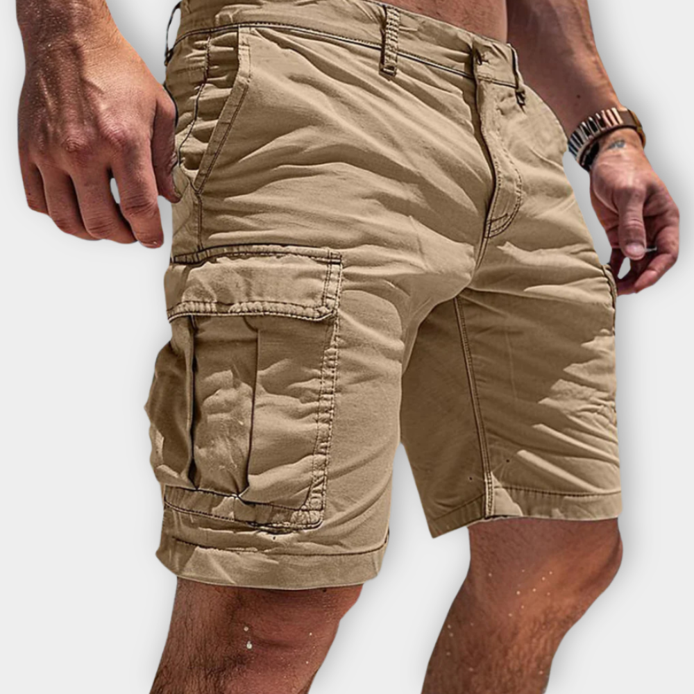 CHRISTOPHE - SHORTS CARGO EN COTON DOUX