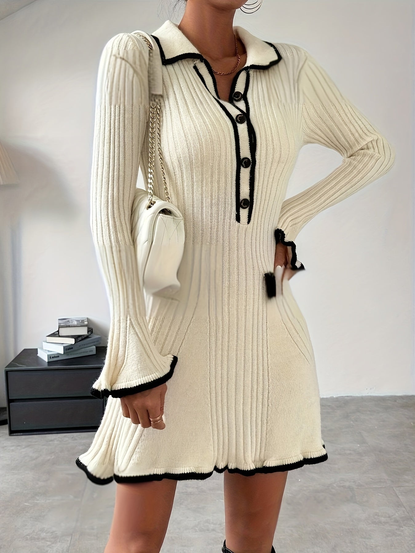 Amaïa | Robe tricotée à volants