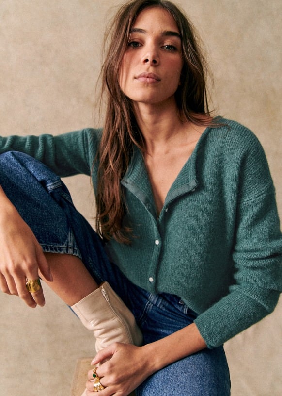BRISLEY – CARDIGAN EN MAILLE CHALEUREUSE HÉRITAGE