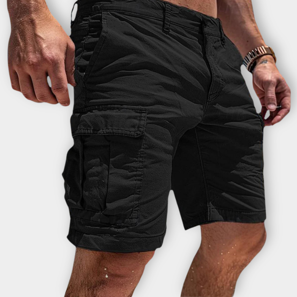 CHRISTOPHE - SHORTS CARGO EN COTON DOUX