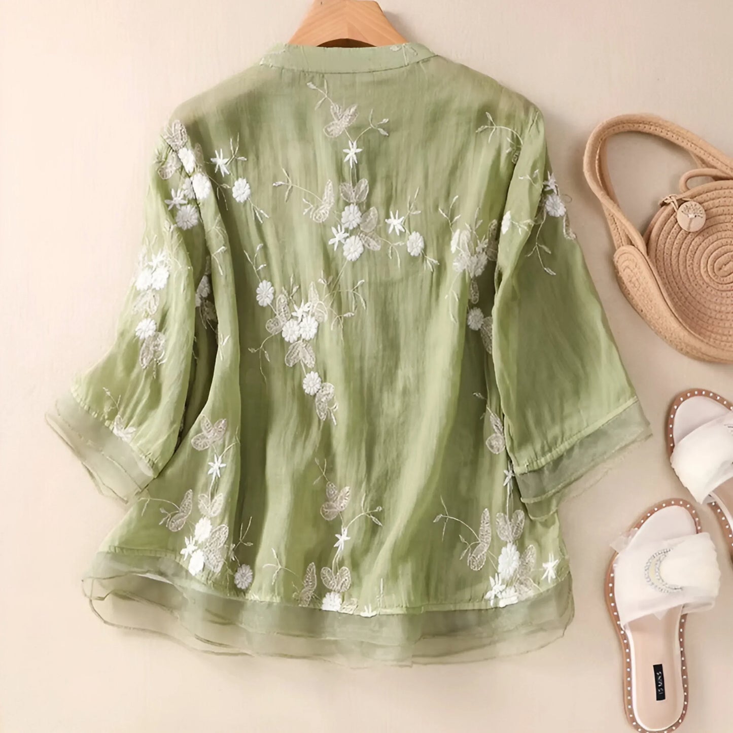 SKYLA - BLOUSE EN COTON BRODÉ