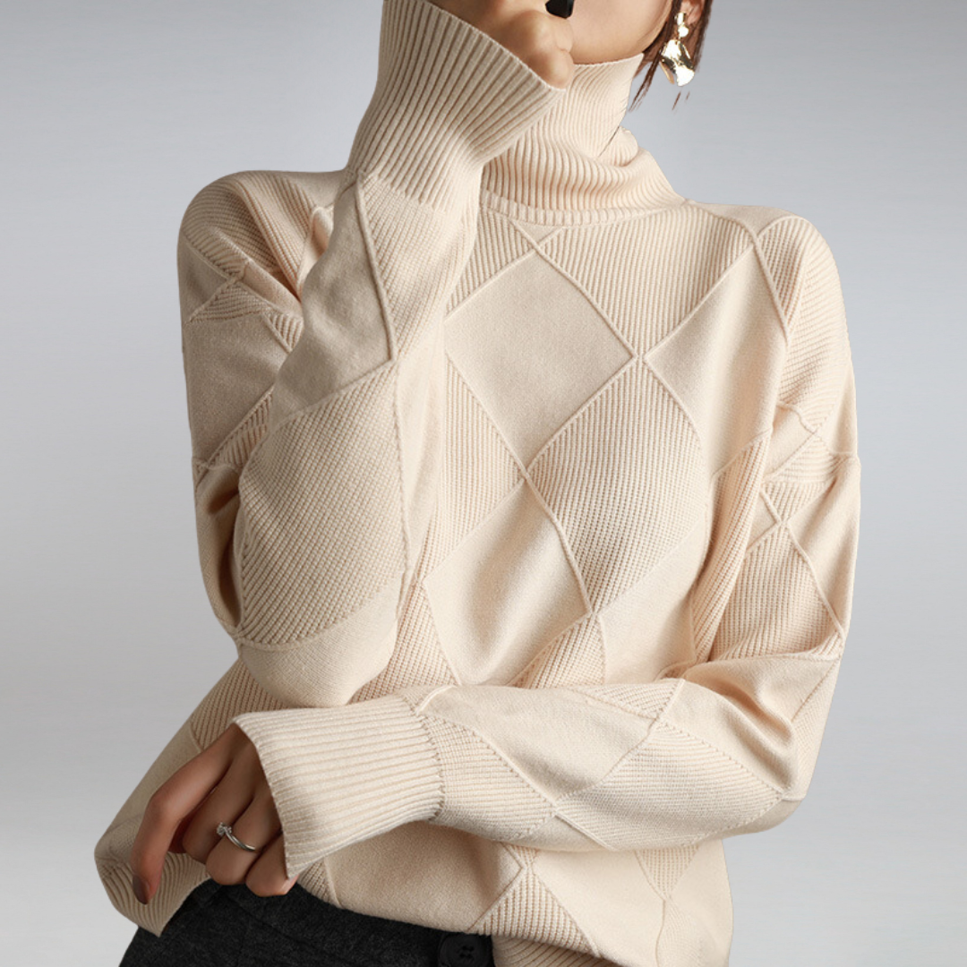 Adélie | PULL COL ROULÉ CHIC
