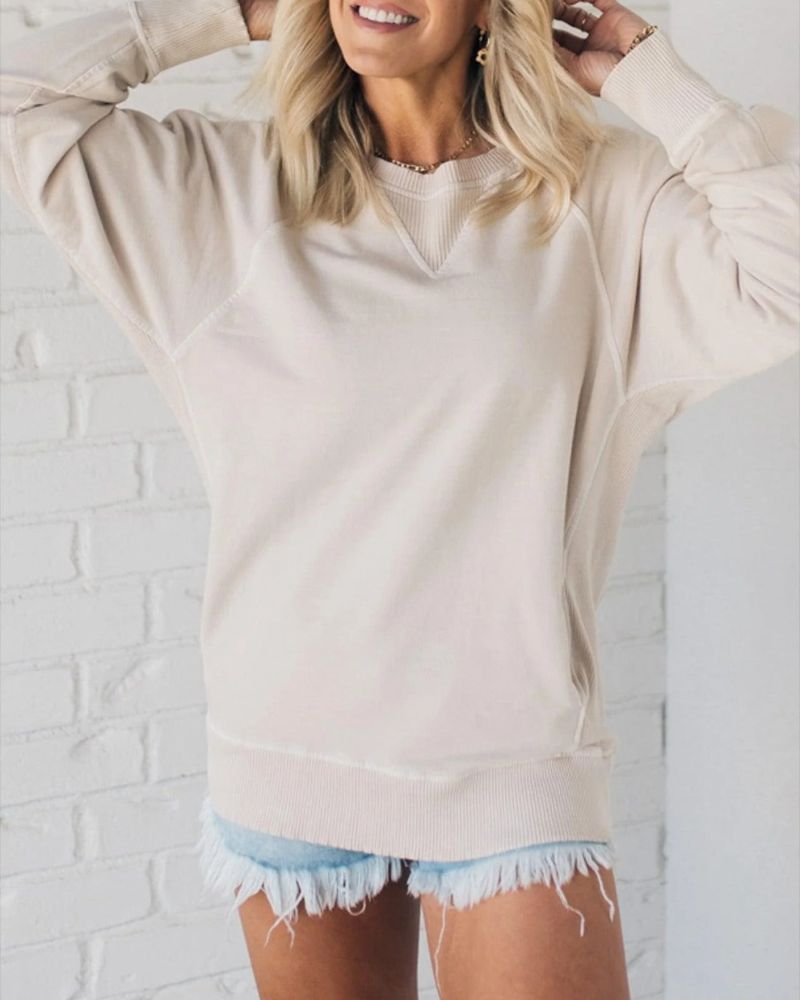 FIONA - TEXTURED POCKET PULLOVER