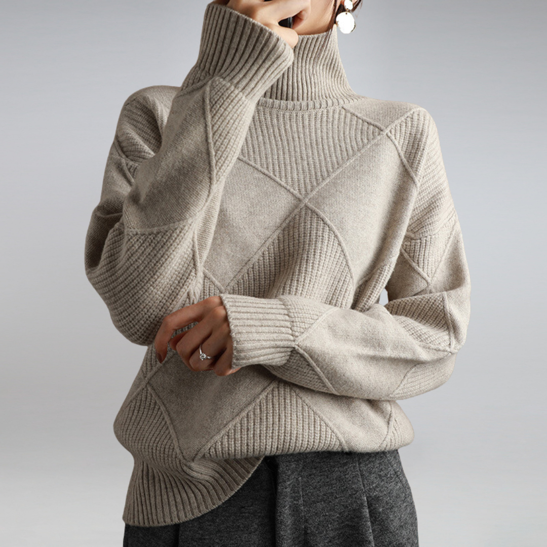 Adélie | PULL COL ROULÉ CHIC