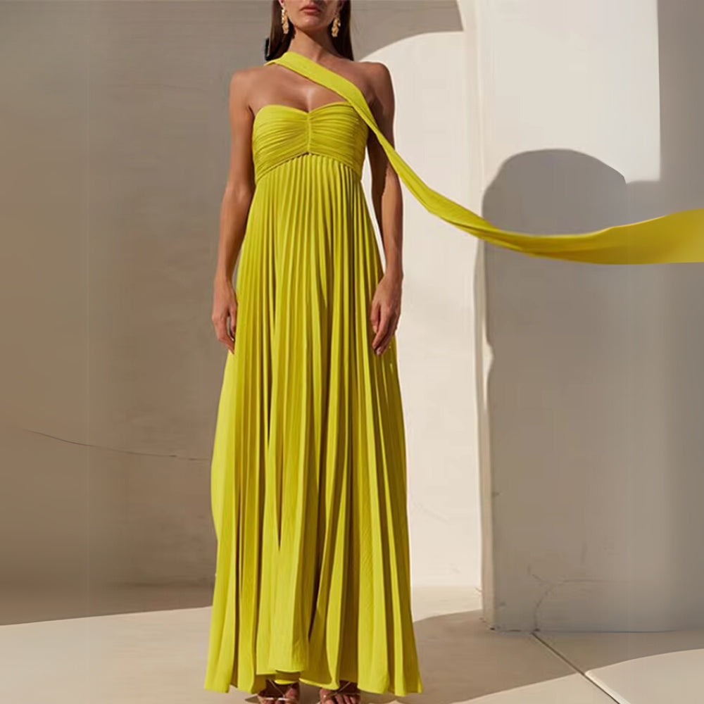 MOÏRA - TENUE MAXI PLISSÉE FORMELLE