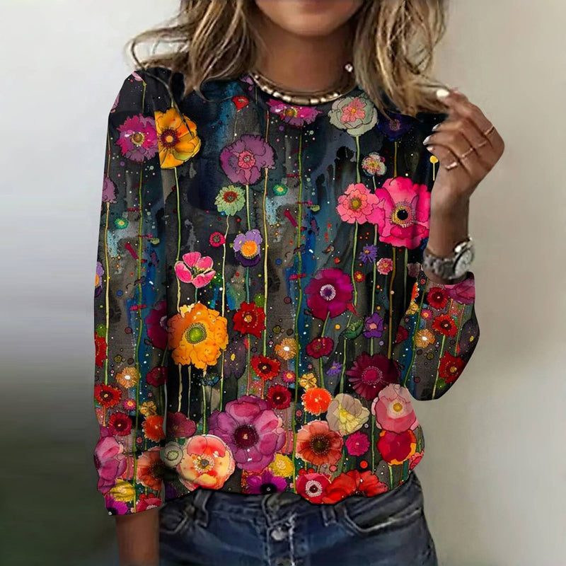 Sabrina™ | T-Shirt À Imprimé Ethnique Vintage