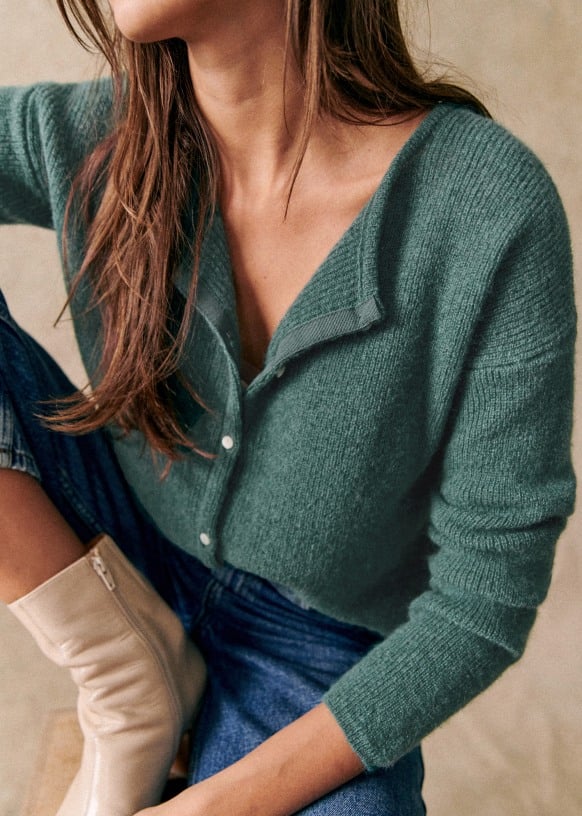 BRISLEY – CARDIGAN EN MAILLE CHALEUREUSE HÉRITAGE