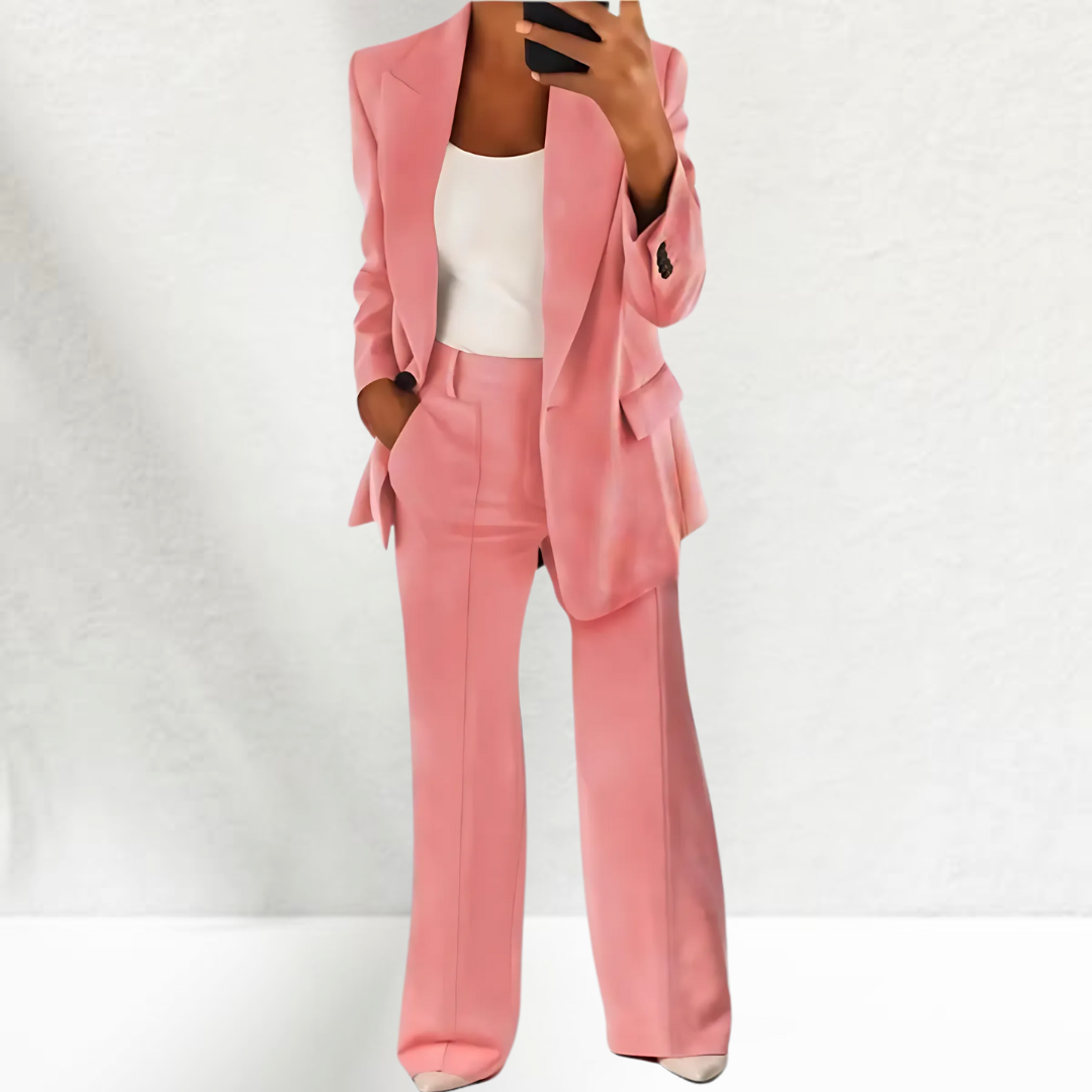 Thérèse | Tailleur pantalon élégant avec jambes larges