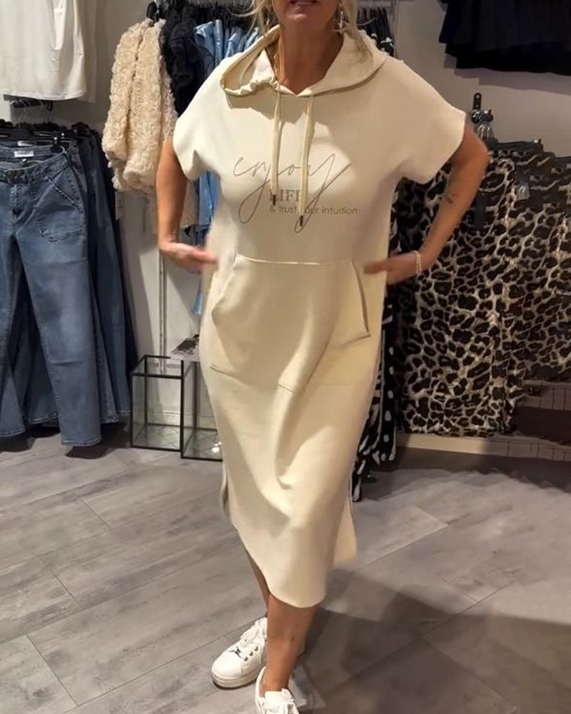 NELINE - ROBE DE SOIRÉE À CAPUCHE