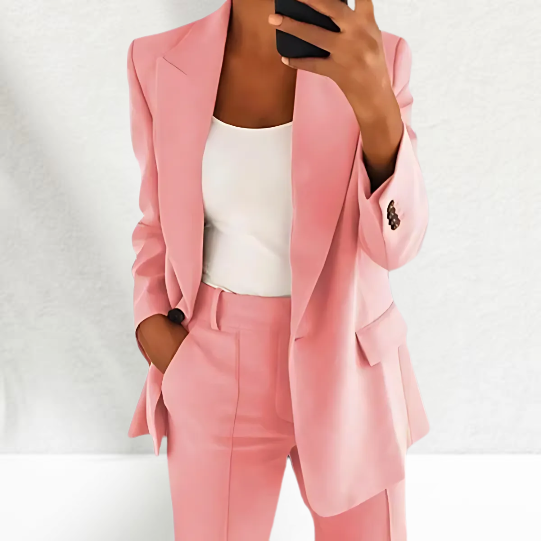 Thérèse | Tailleur pantalon élégant avec jambes larges