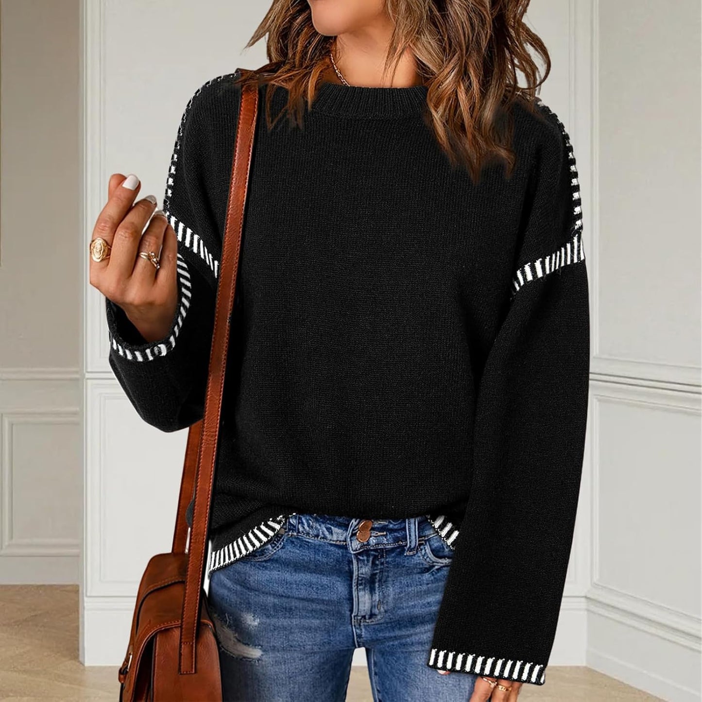 EVANIA - PULL EN MAILLE SURDIMENSIONNÉ